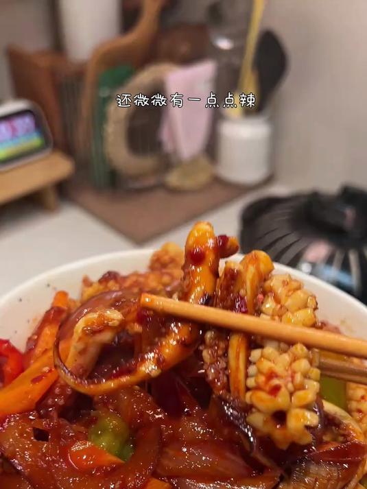 在家也能做出米村同款的铁板鱿鱼