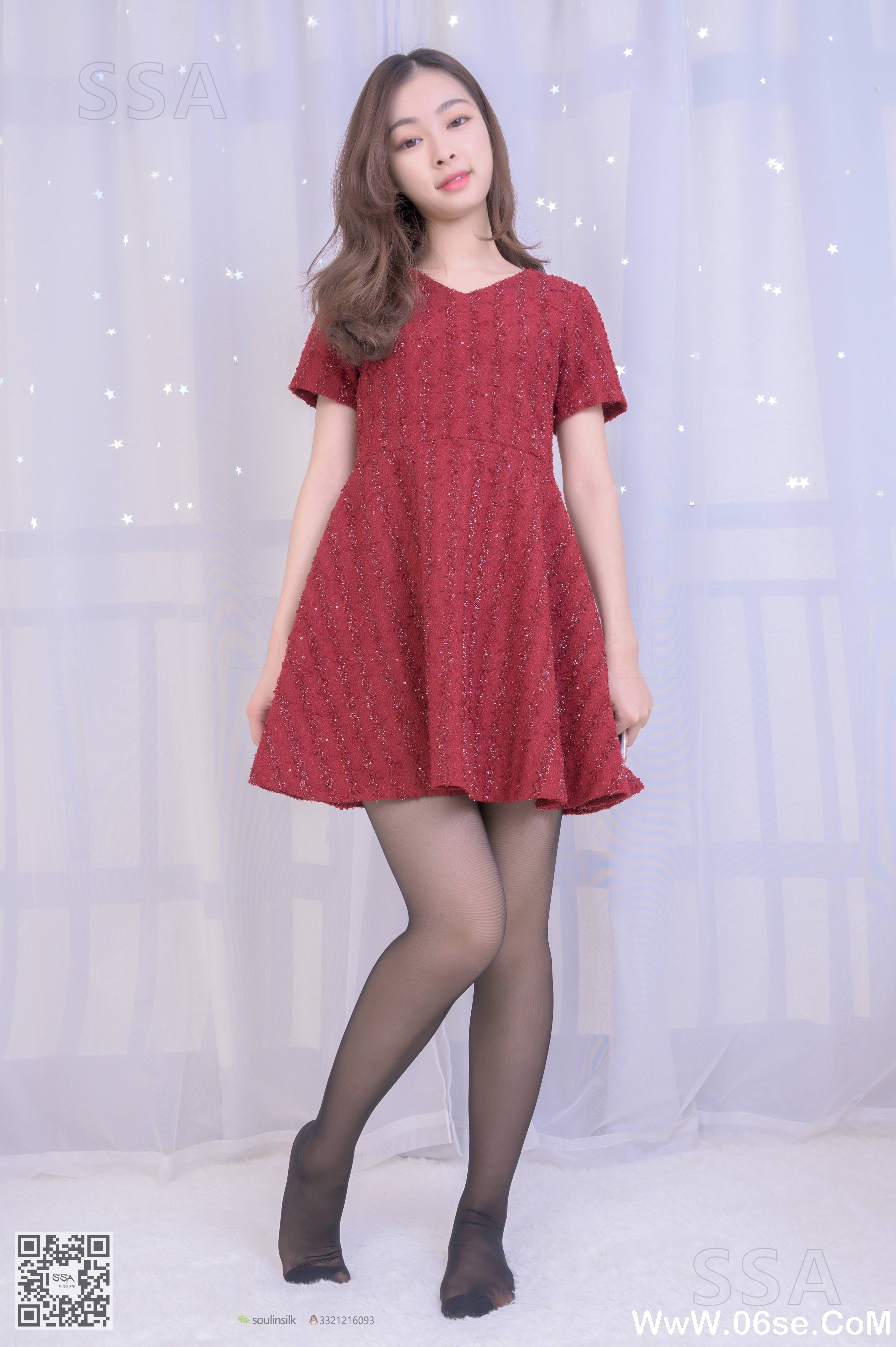 图片[113]-[SSA丝社] NO.242 可爱文娟的小红裙[128P1.54G]-六色网