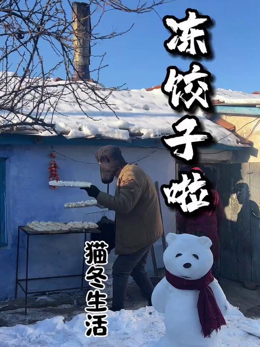 东北包冻饺子，为什么一次要包几百上千个，看完视频你就明白了！