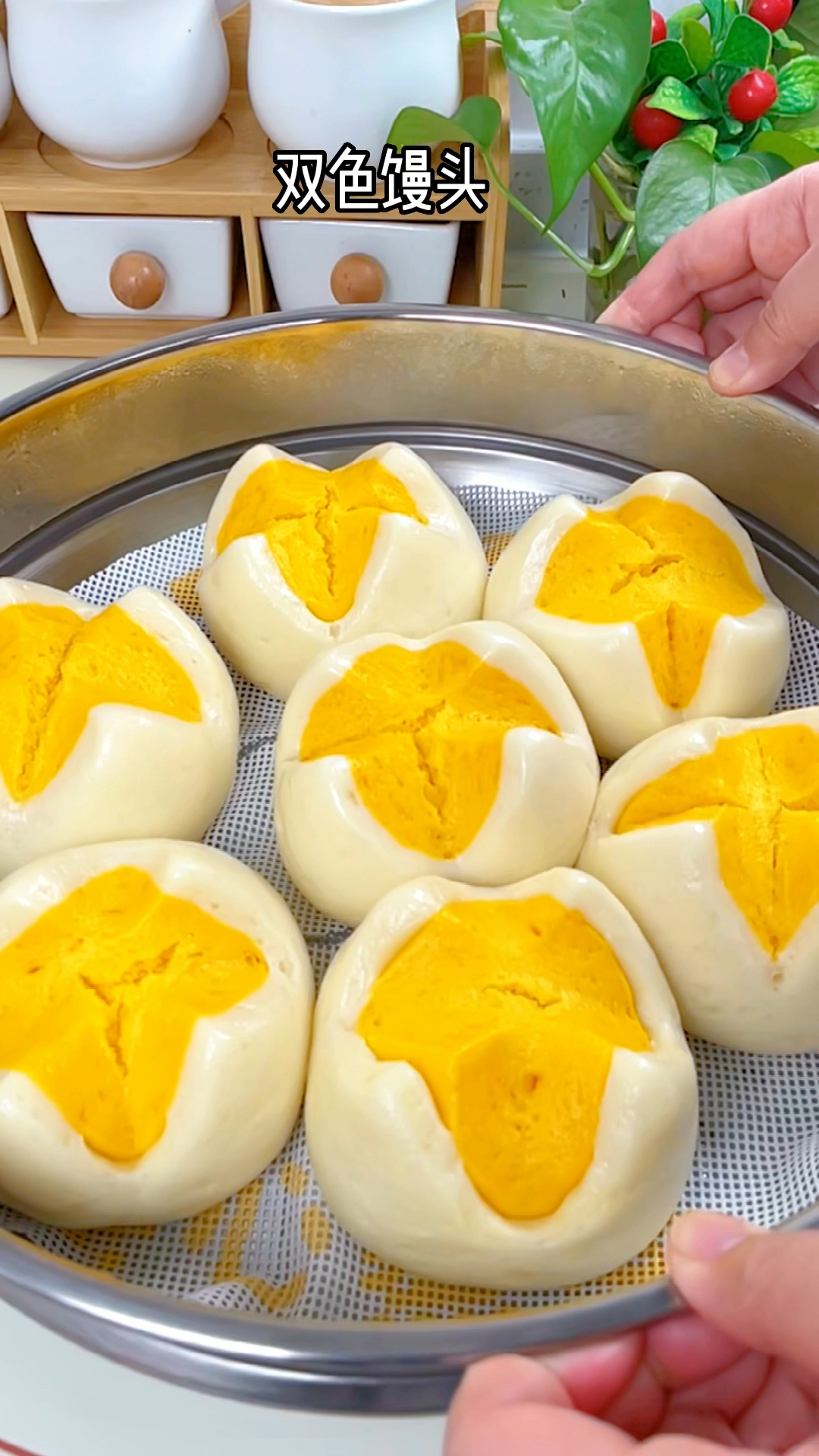 双色馒头教程来了,好看又好吃#花样面食 #面食