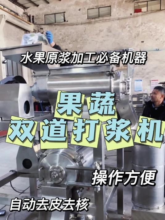 水果原浆打浆机果蔬西梅芒果打浆机商用枇杷打浆机草莓蓝莓打浆机