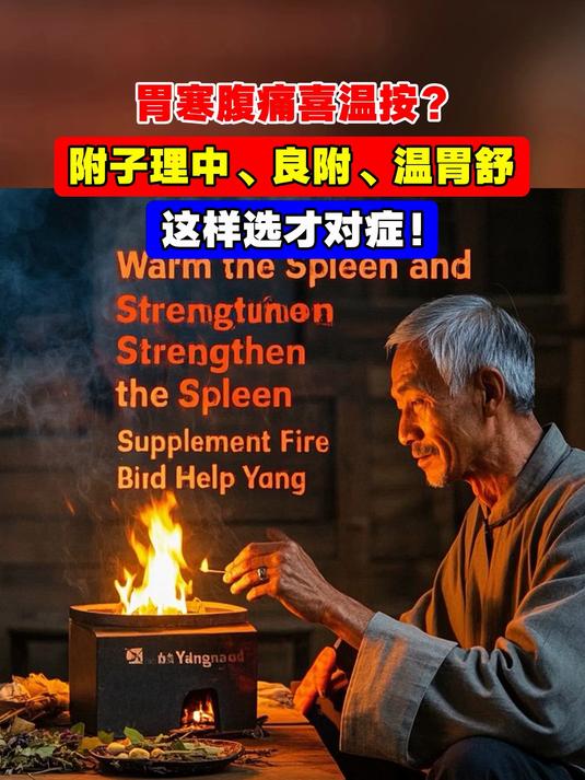胃寒腹痛喜温按?附子理中、良附、温胃舒,这样选才对症!