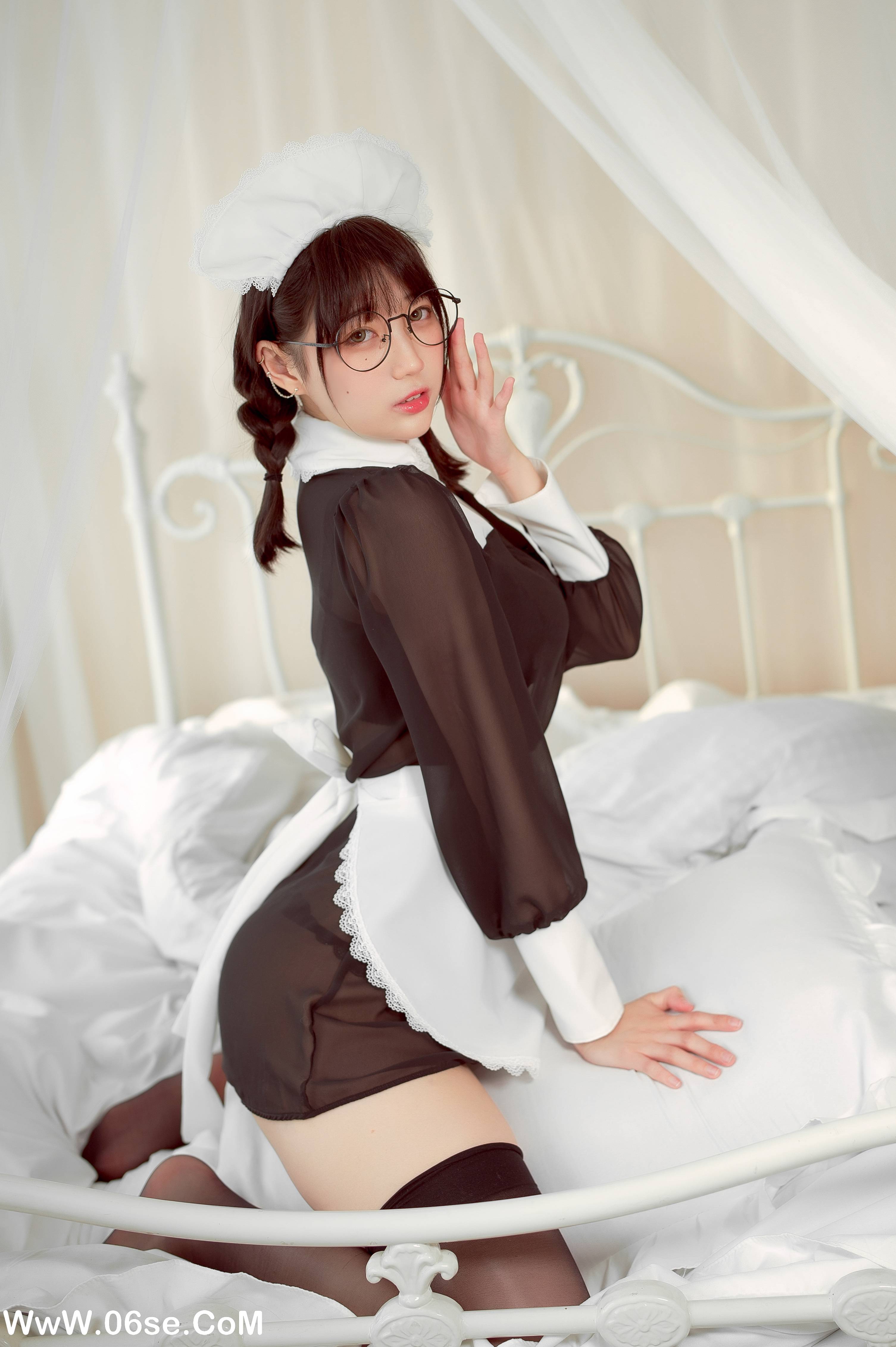 图片[16]-周叽是可爱兔兔 NO.033 – 眼镜女仆[36P+3V525M]-六色网