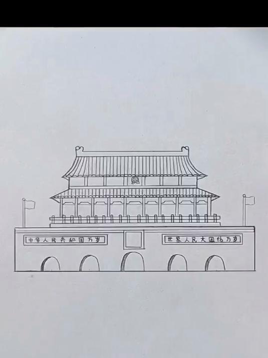 画天安门