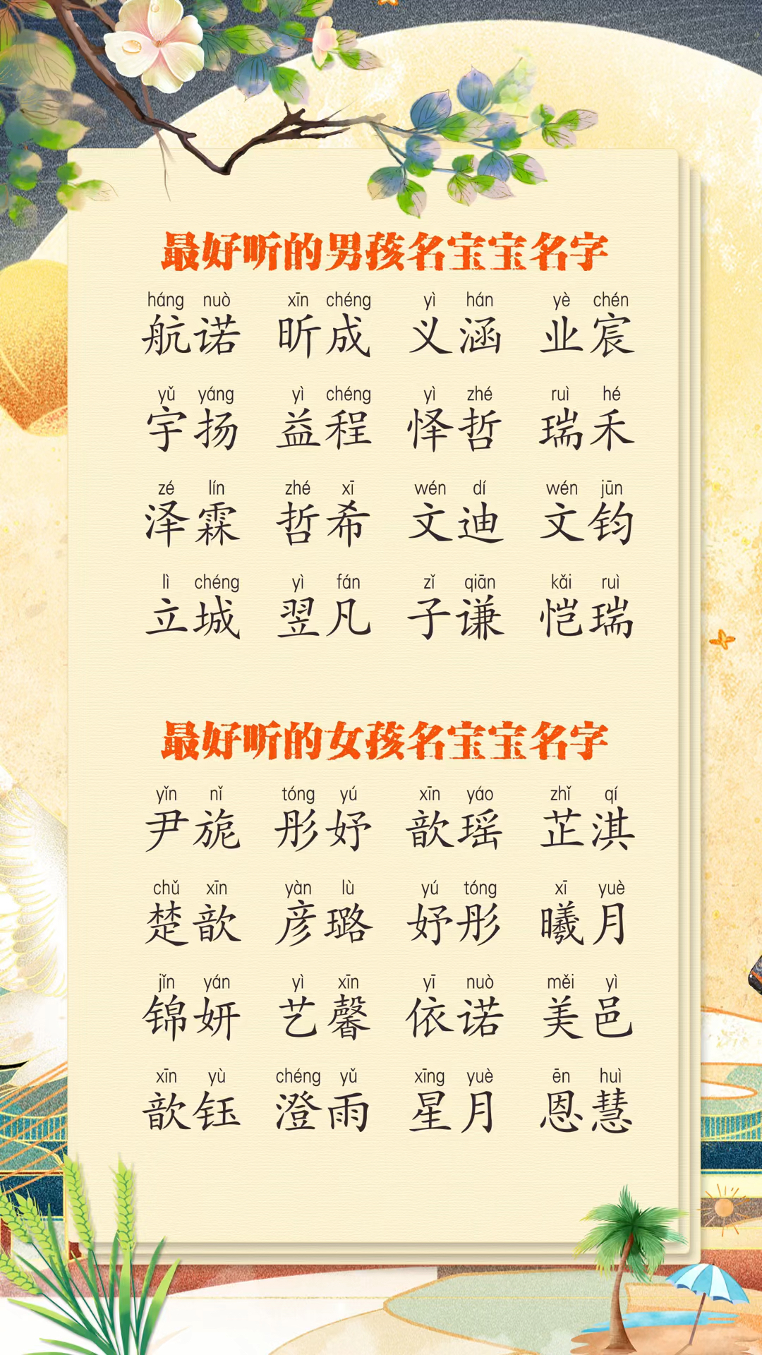 好听的宝宝名字大全