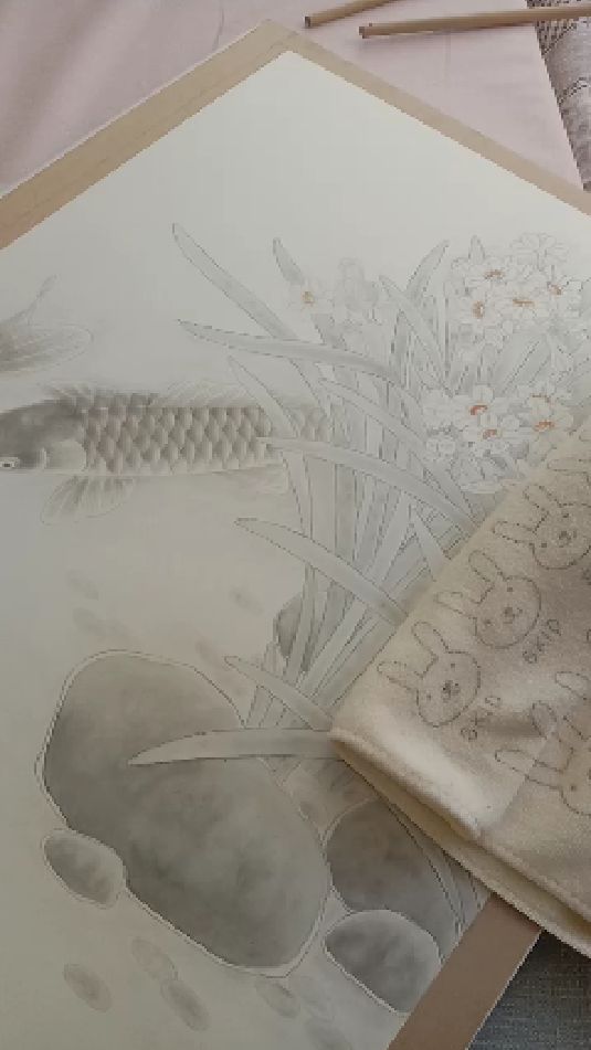 学习画工笔画 一鱼