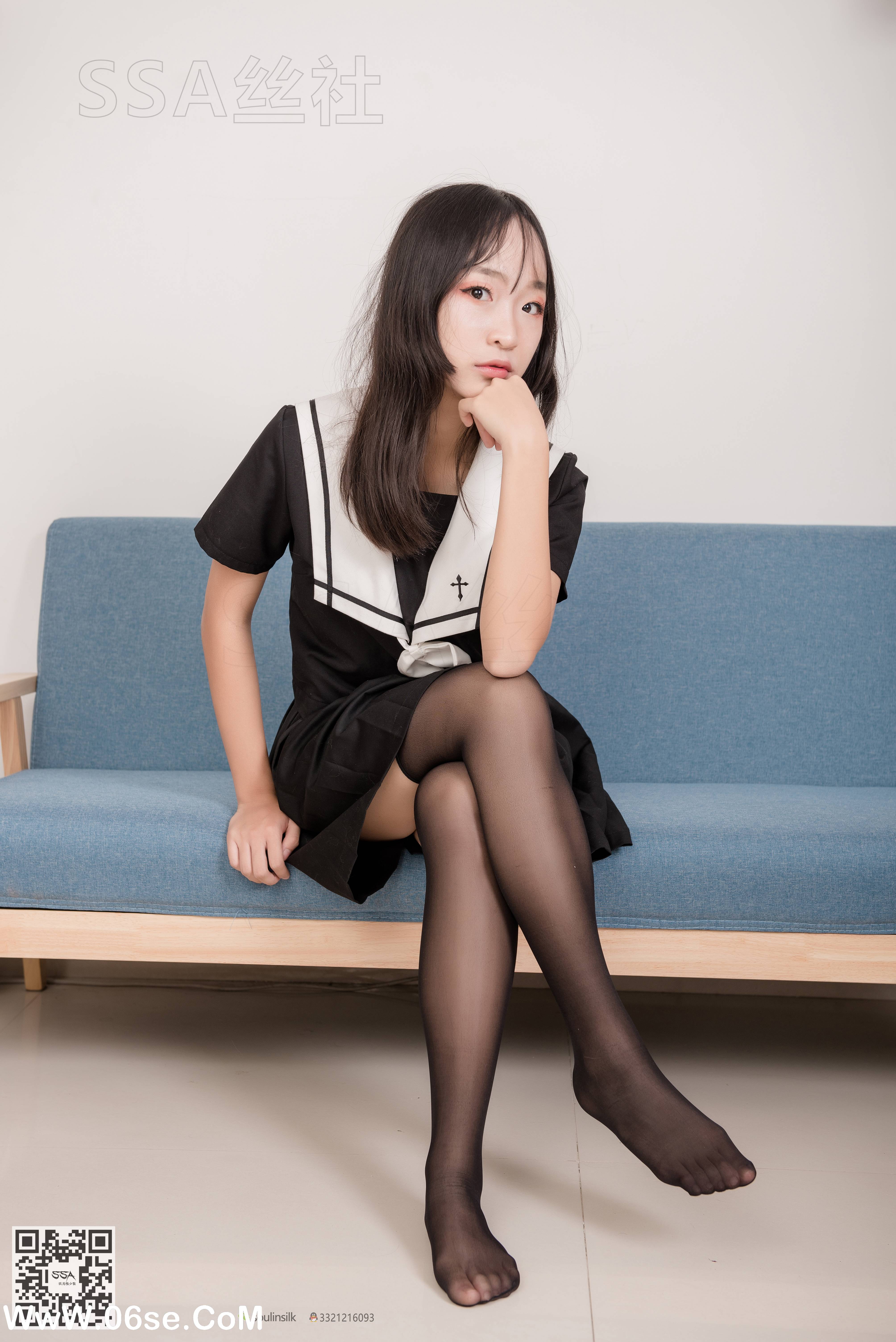 图片[61]-[SSA丝社] NO.135 甘子 16的芳华少女长筒黑丝[116P1.61G]-六色网