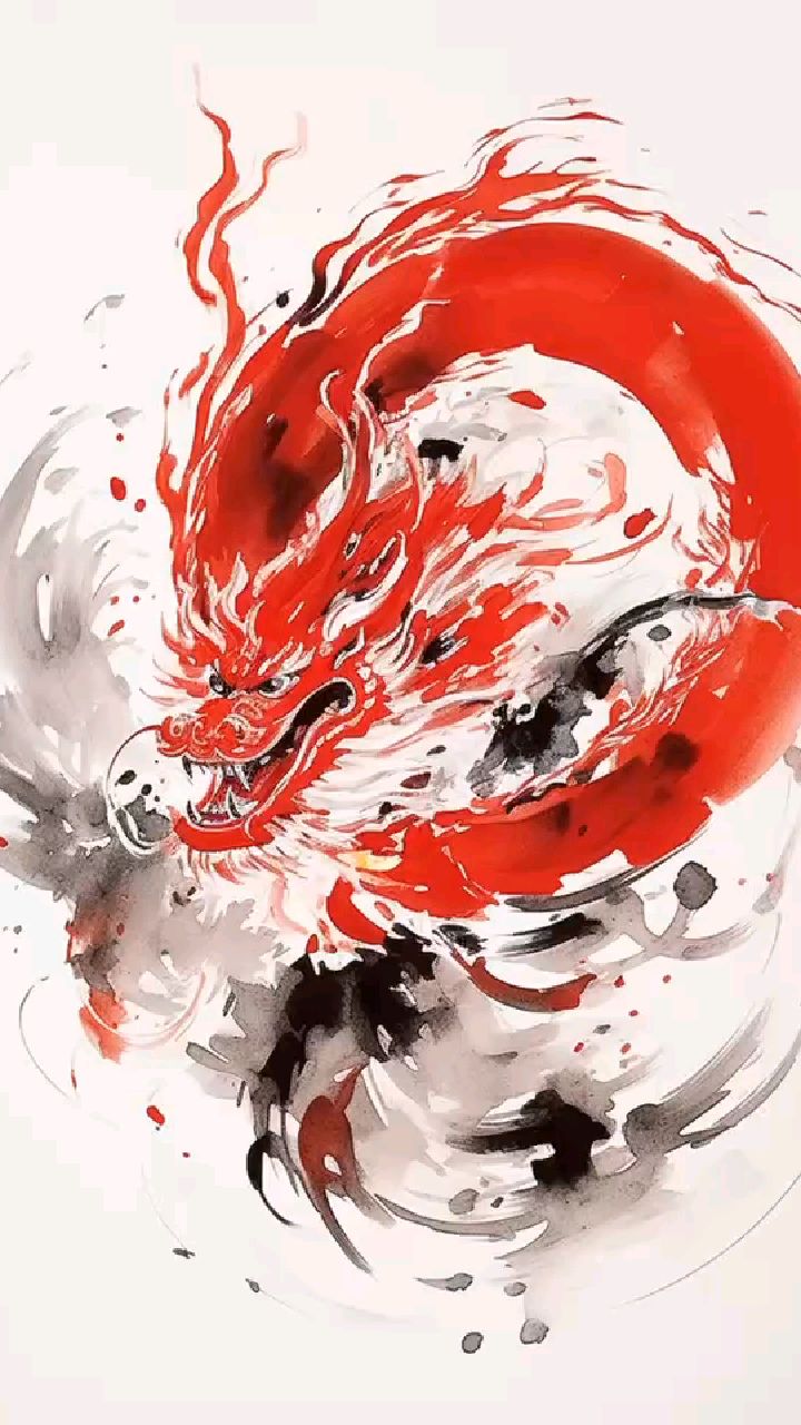 国画——中国龙