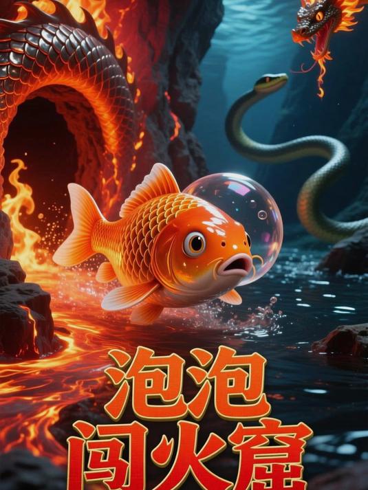 小鲤鱼历险记：泡泡闯火窟，夺取烈焰龙鳞片