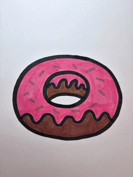 教你简单的甜甜圈怎么画