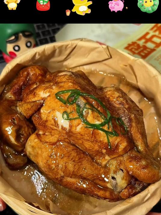 德州特产五香扒鸡肉质鲜嫩香透骨髓老汤焖煮