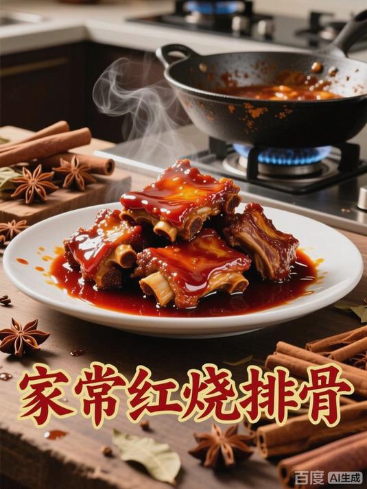 家常红烧排骨（软烂入味，酱汁浓郁）