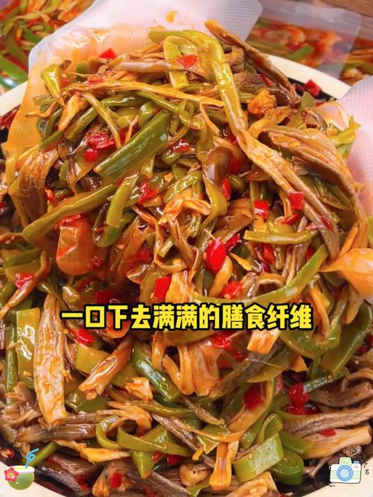 贡菜鹿茸菇!家常小炒,鲜翻味蕾