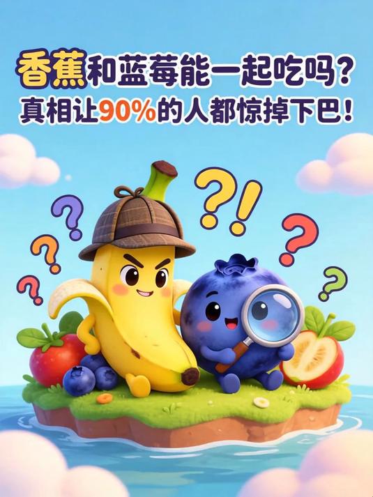 香蕉和蓝莓能一起吃吗?真相让90%的人都惊掉下巴!