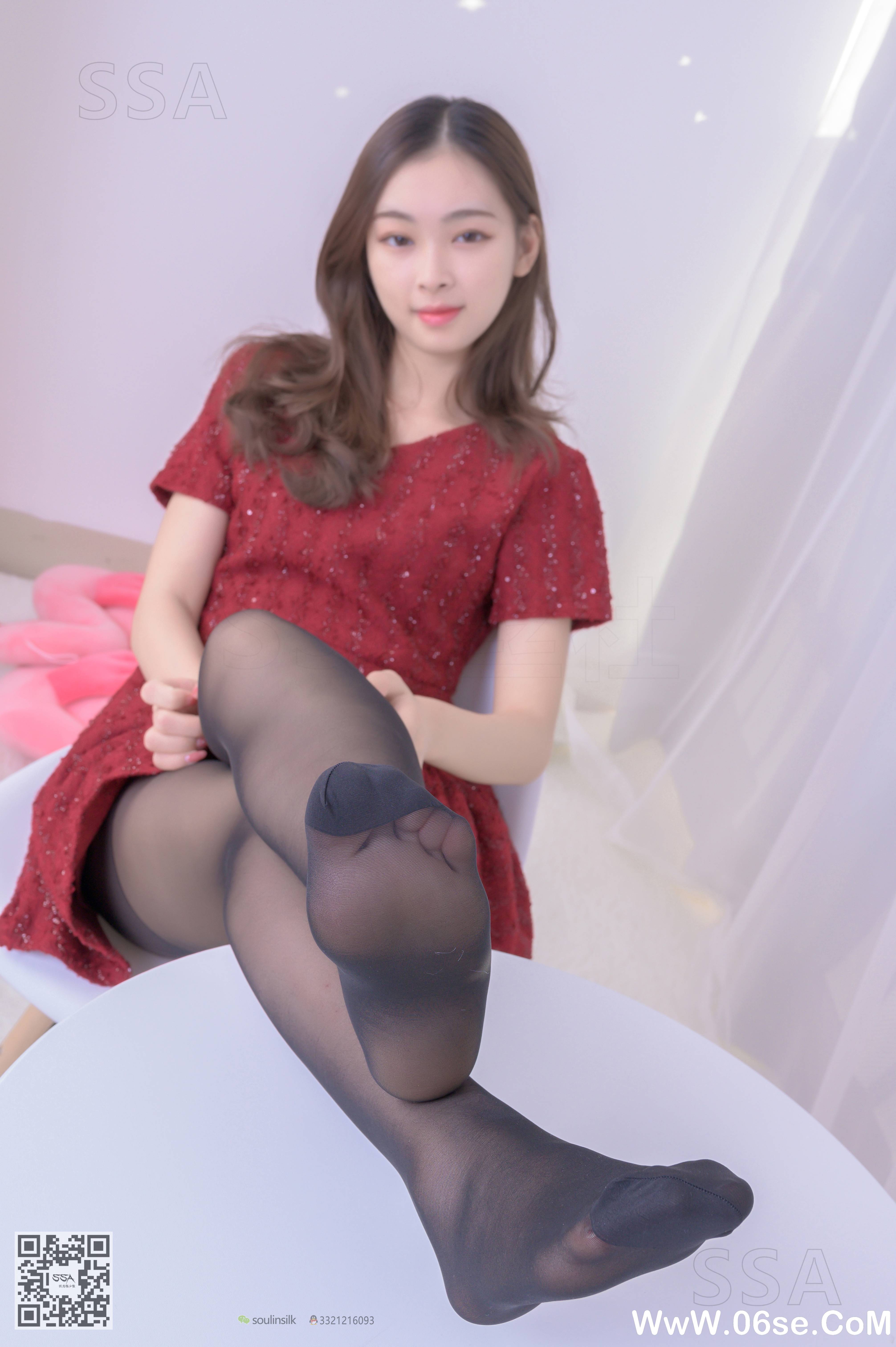 图片[74]-[SSA丝社] NO.242 可爱文娟的小红裙[128P1.54G]-六色网