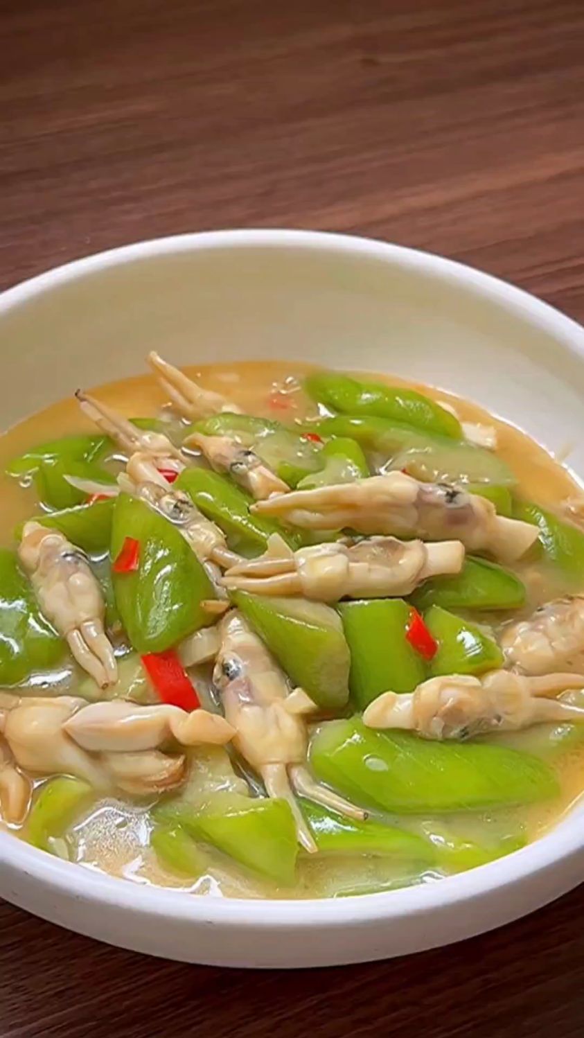 丝瓜烧蛏子的家常做法