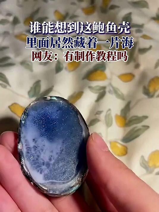 谁能想到这鲍鱼壳,里面居然藏着一片海,网友:有制作教程吗