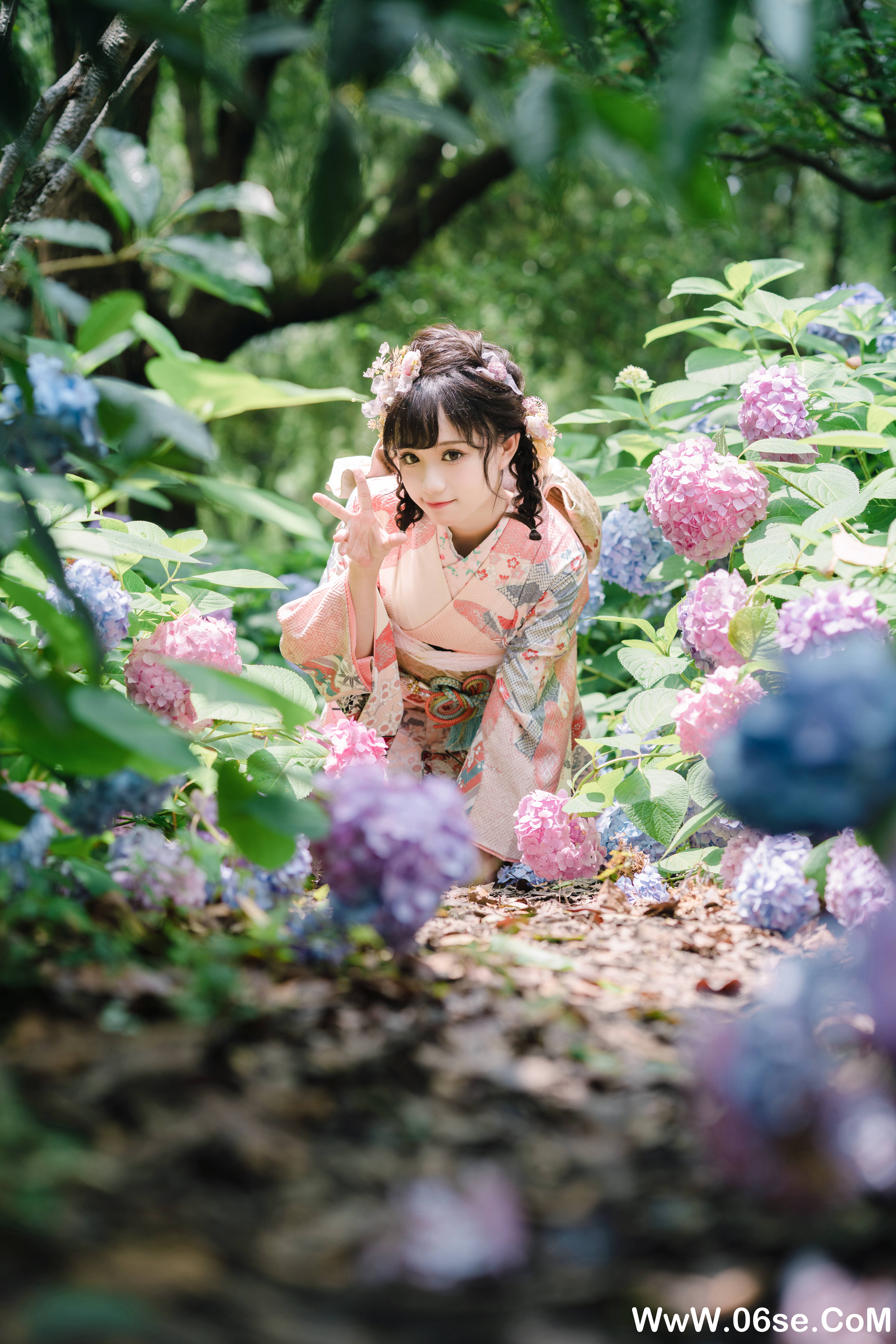 图片[15]-花柒hana NO.009 — 绣球花和服[18P437M]-六色网
