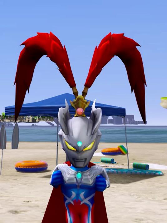 赛罗被煤气罐鳄鱼包围了