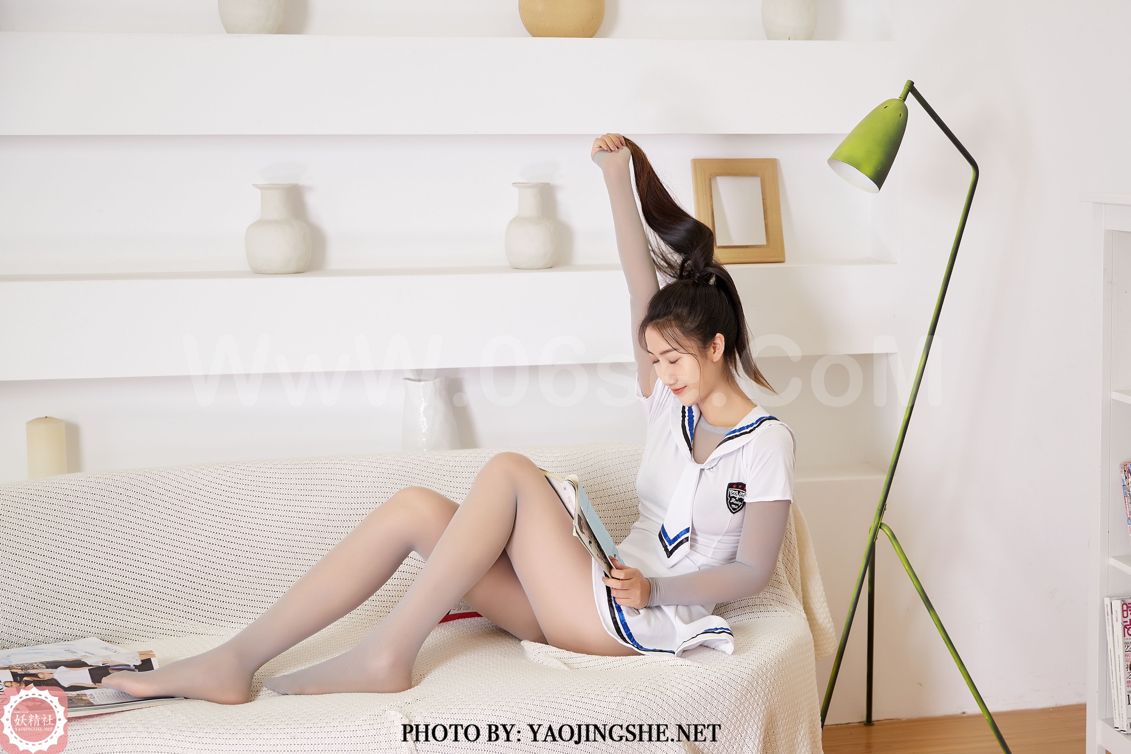 图片[16]-[YaoJingShe 妖精社] T2018《思文-书柜前》[43P-266MB]-六色网