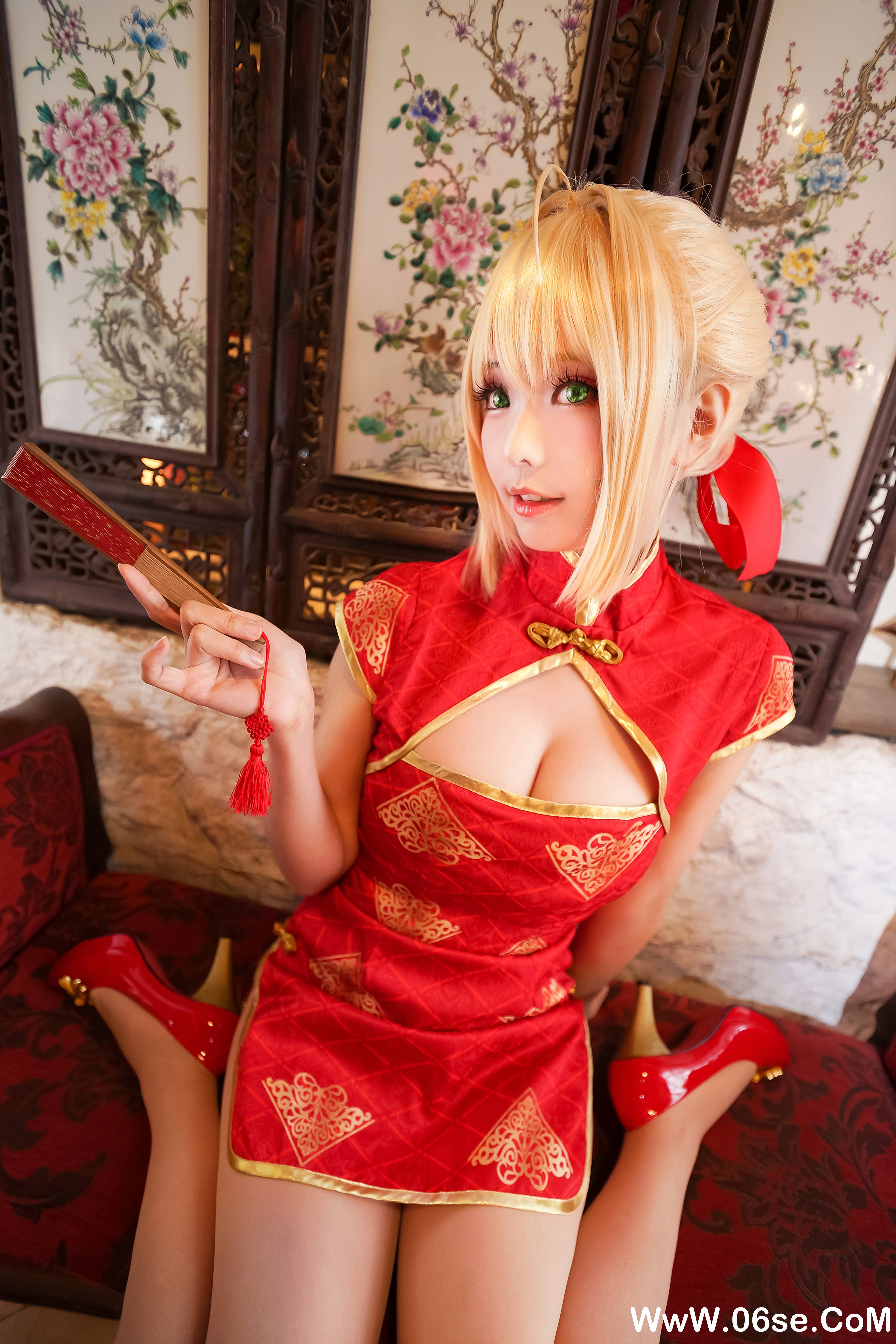 图片[20]-Ely_eee(ElyEE子) NO.029 — 尼禄 红旗袍[21P128M]-六色网