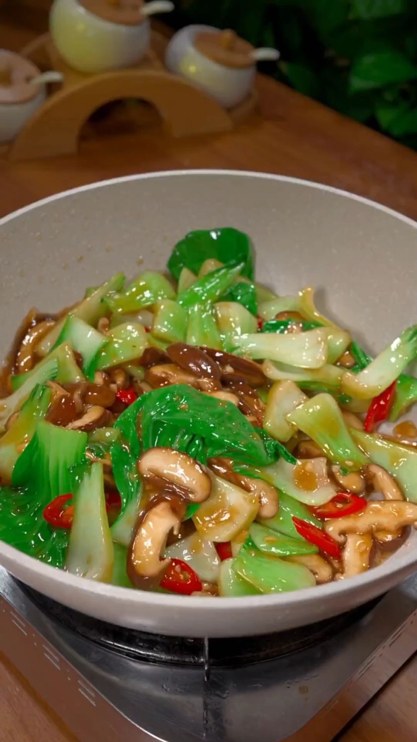 好吃的香菇油菜