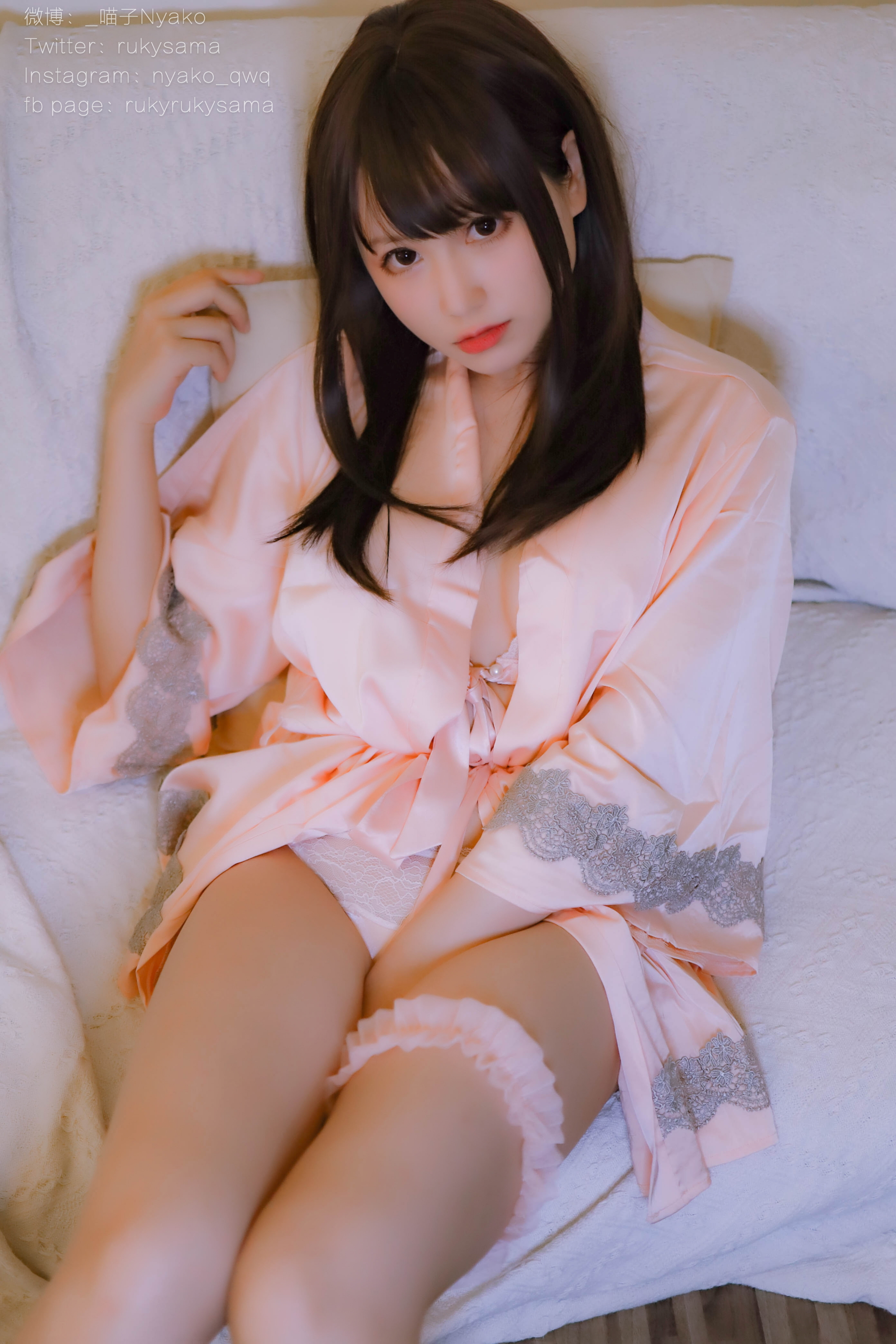 图片[36]-Nyako喵子 NO.027 – 丝绸睡衣 [80P+1V370M]-六色网