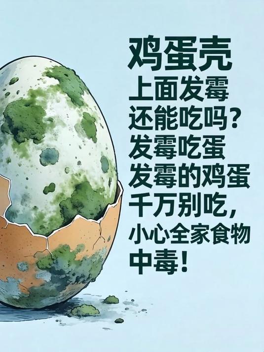 鸡蛋壳上面发霉还能吃吗？发霉的鸡蛋千万别吃，小心全家食物中毒！