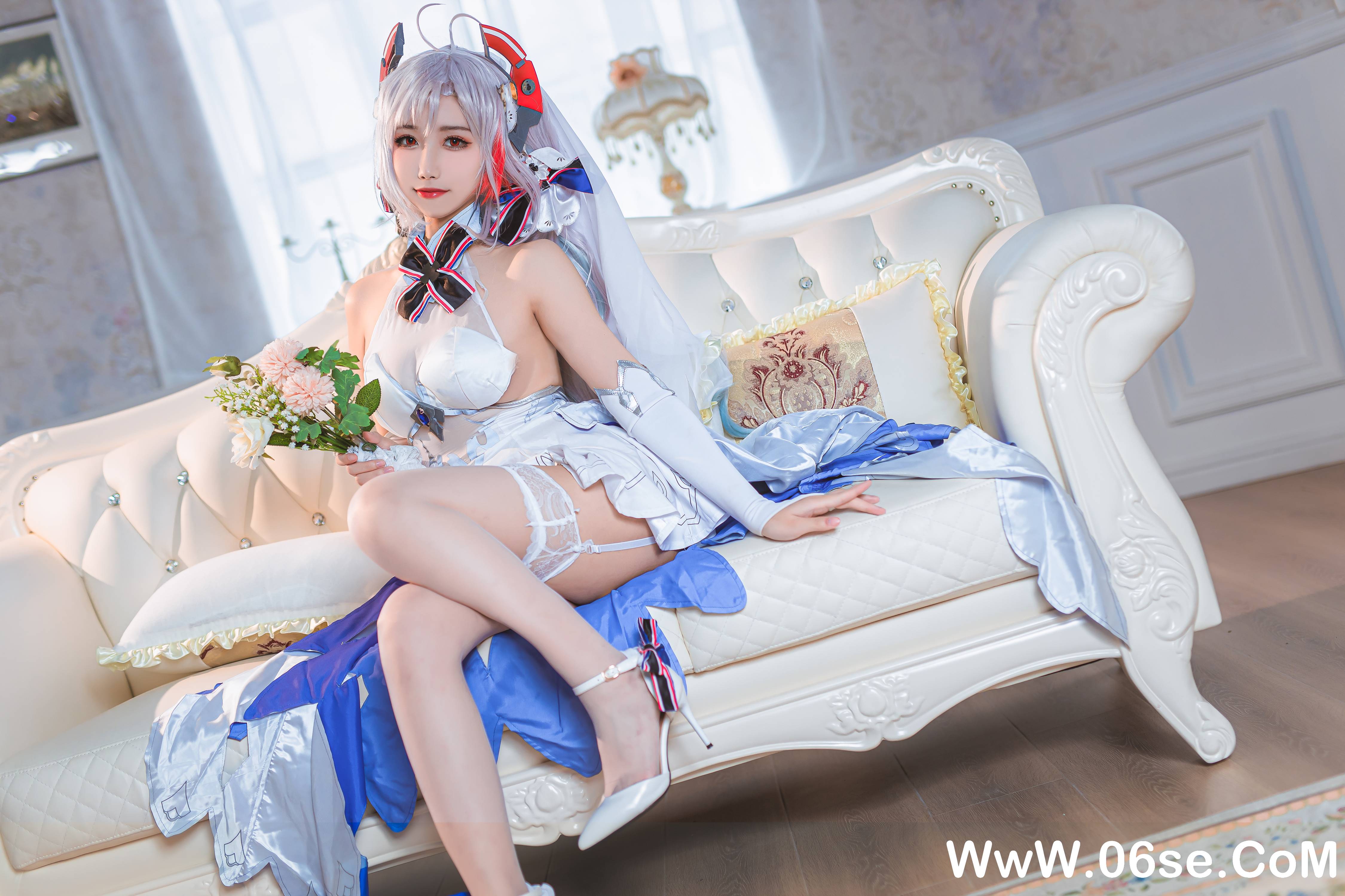 图片[16]-Momoko葵葵 NO.034 — 欧根之花嫁[20P109M]-六色网