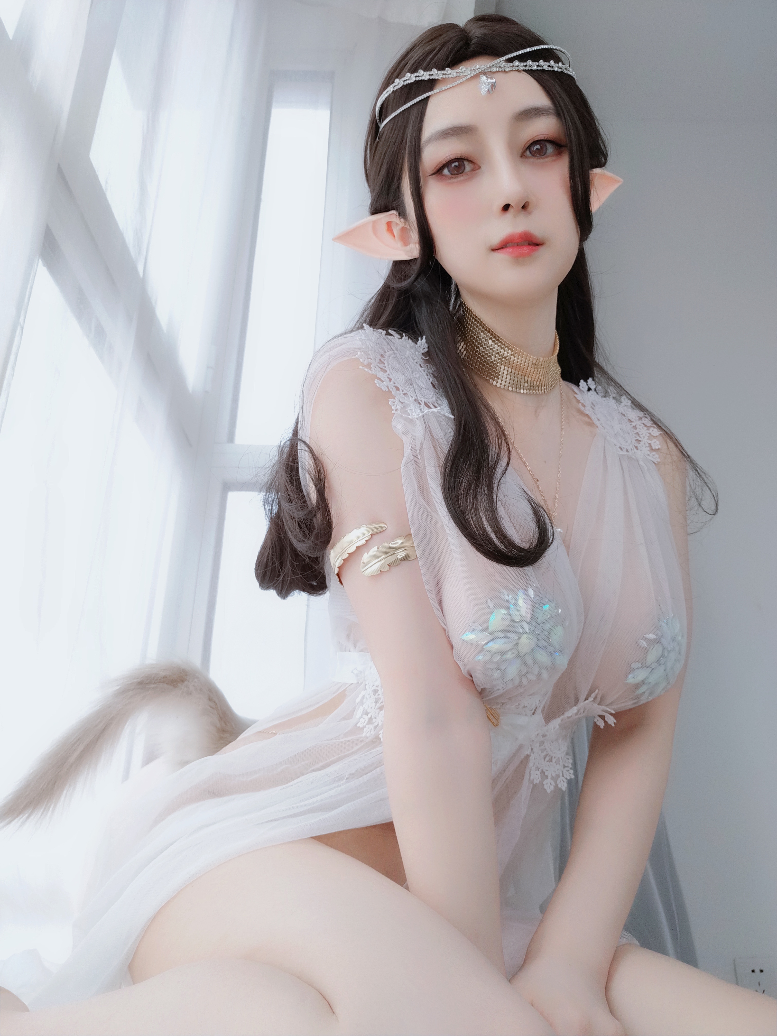 图片[25]-Coser小姐姐白银 NO.038 – 精灵宝石内衣 [70P164M]-六色网