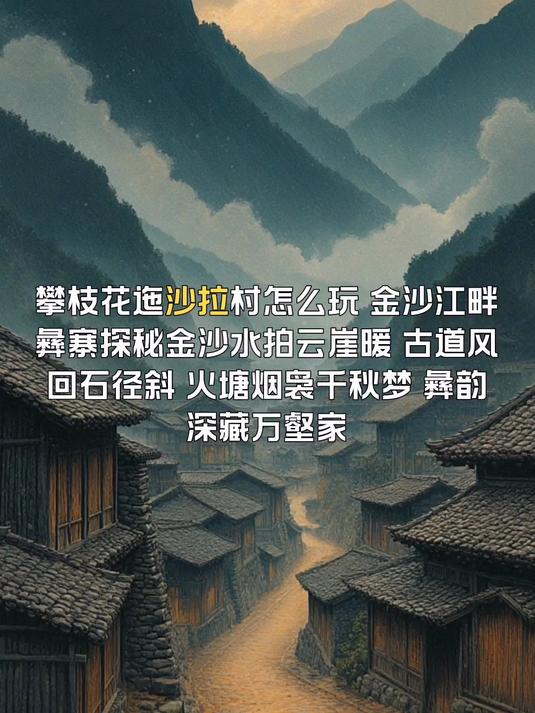 攀枝花迤沙拉村怎么玩,金沙江畔彝寨探秘