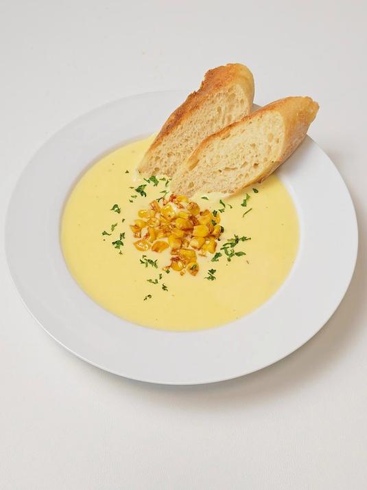 不加奶油也一样好喝的奶香玉米浓汤!