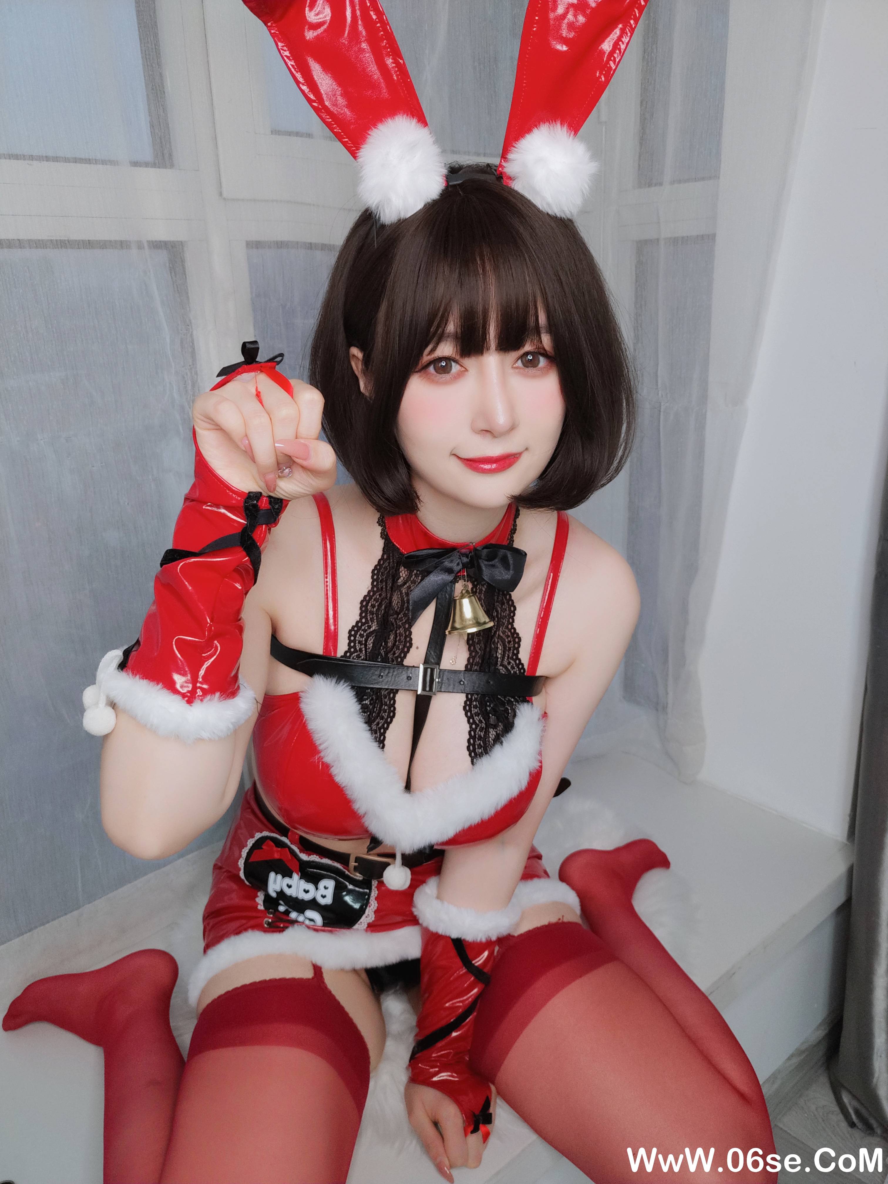 图片[14]-Coser小姐姐白银 NO.160 — Christmas Bunny [50P138M]-六色网