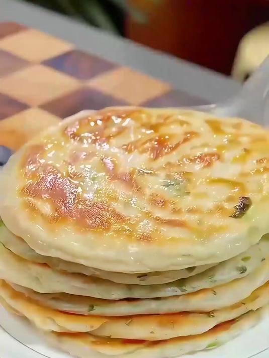 手工制作老上海葱油饼,香酥可口,层次分明?