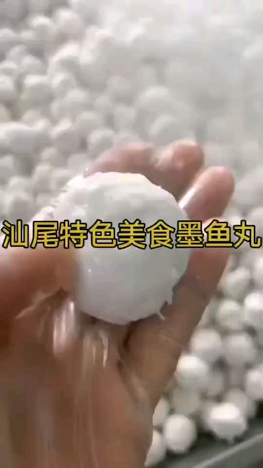 汕尾美食墨鱼丸,鲜香滋味,口感富有弹性,脆爽嫩滑,吃上一口,会深深地爱上它的味道