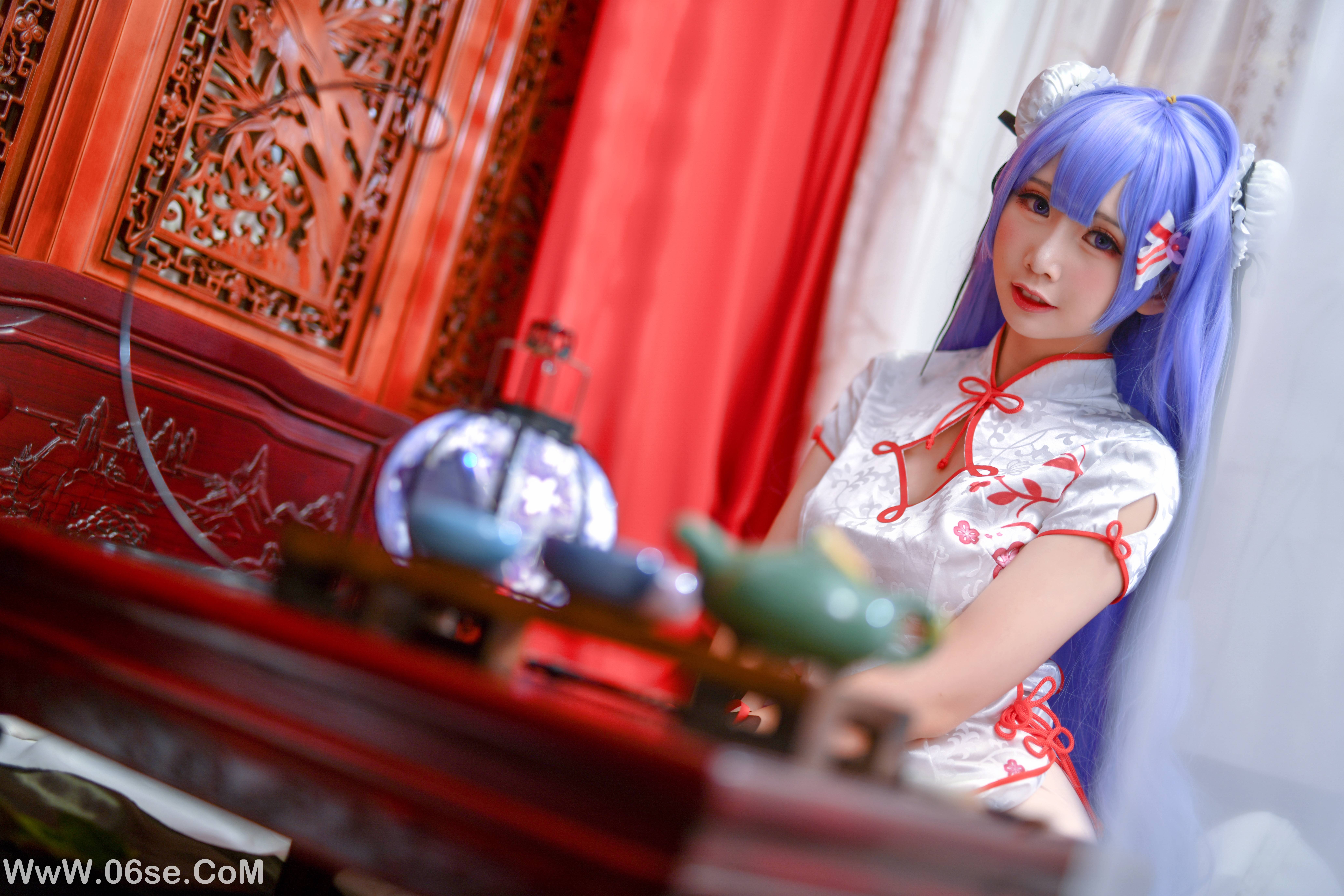 图片[15]-Coser面饼仙儿 NO.015 – 旗袍COS[20P230M]-六色网
