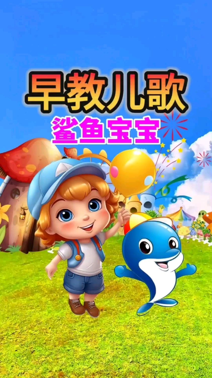 0到3岁早教启蒙动画儿歌 鲨鱼宝宝 幼儿语言启蒙 益智动画片