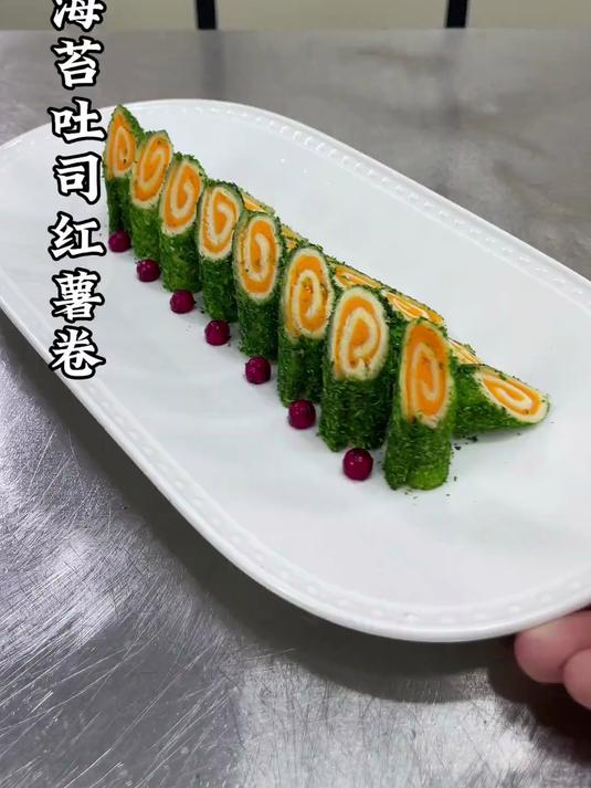 地瓜搭配面包片也能做出不一样的创意美食 做法简单