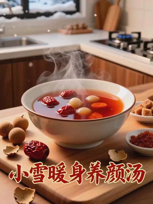 小雪补气血，喝碗红枣桂圆汤，暖身又养颜