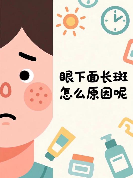 眼下面长斑怎么原因呢 #健康扬帆季#
