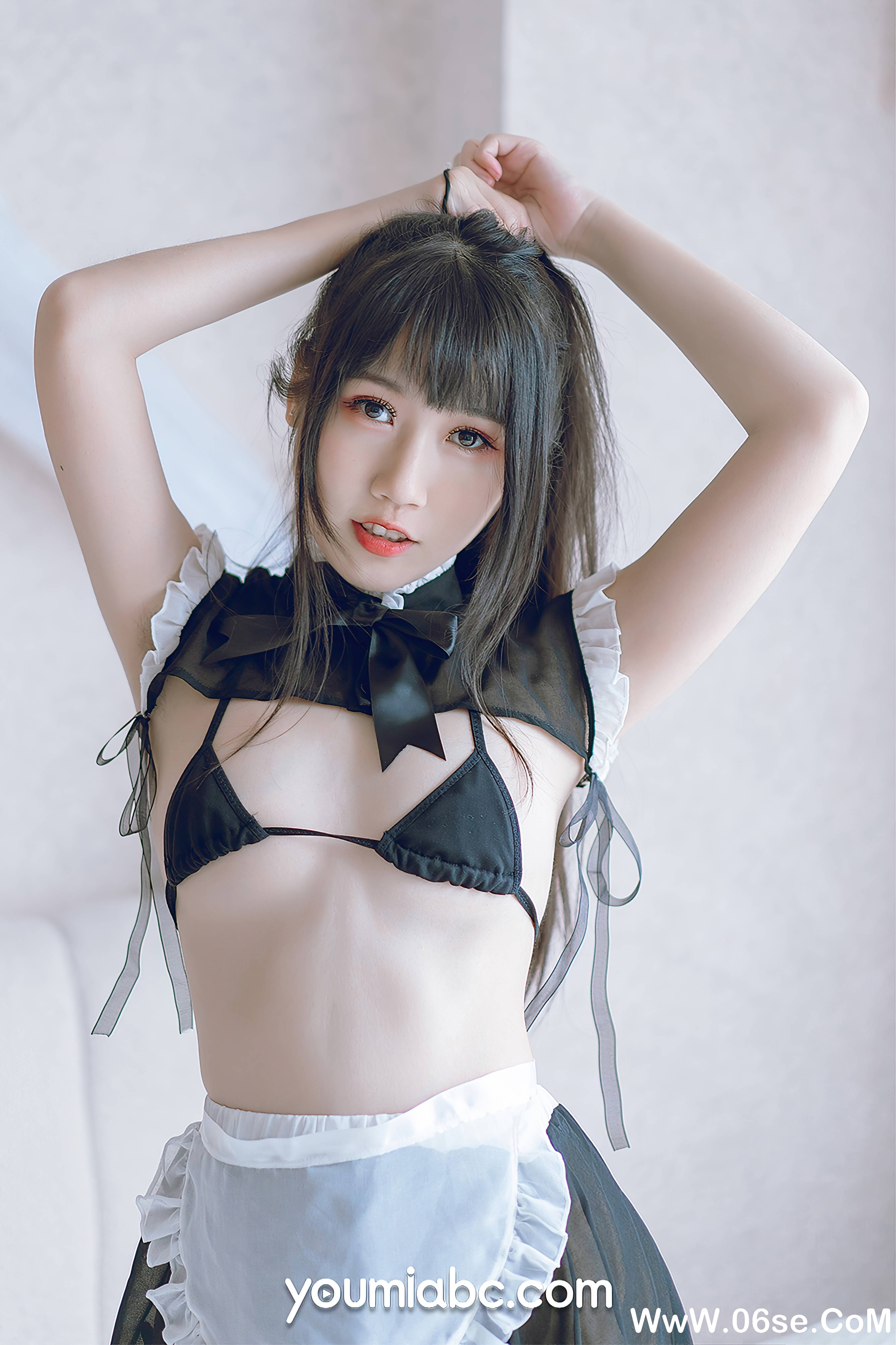 图片[3]-[YouMi尤蜜] 2021.03.31 呆猫女仆 呆猫[24+1P412M]-六色网