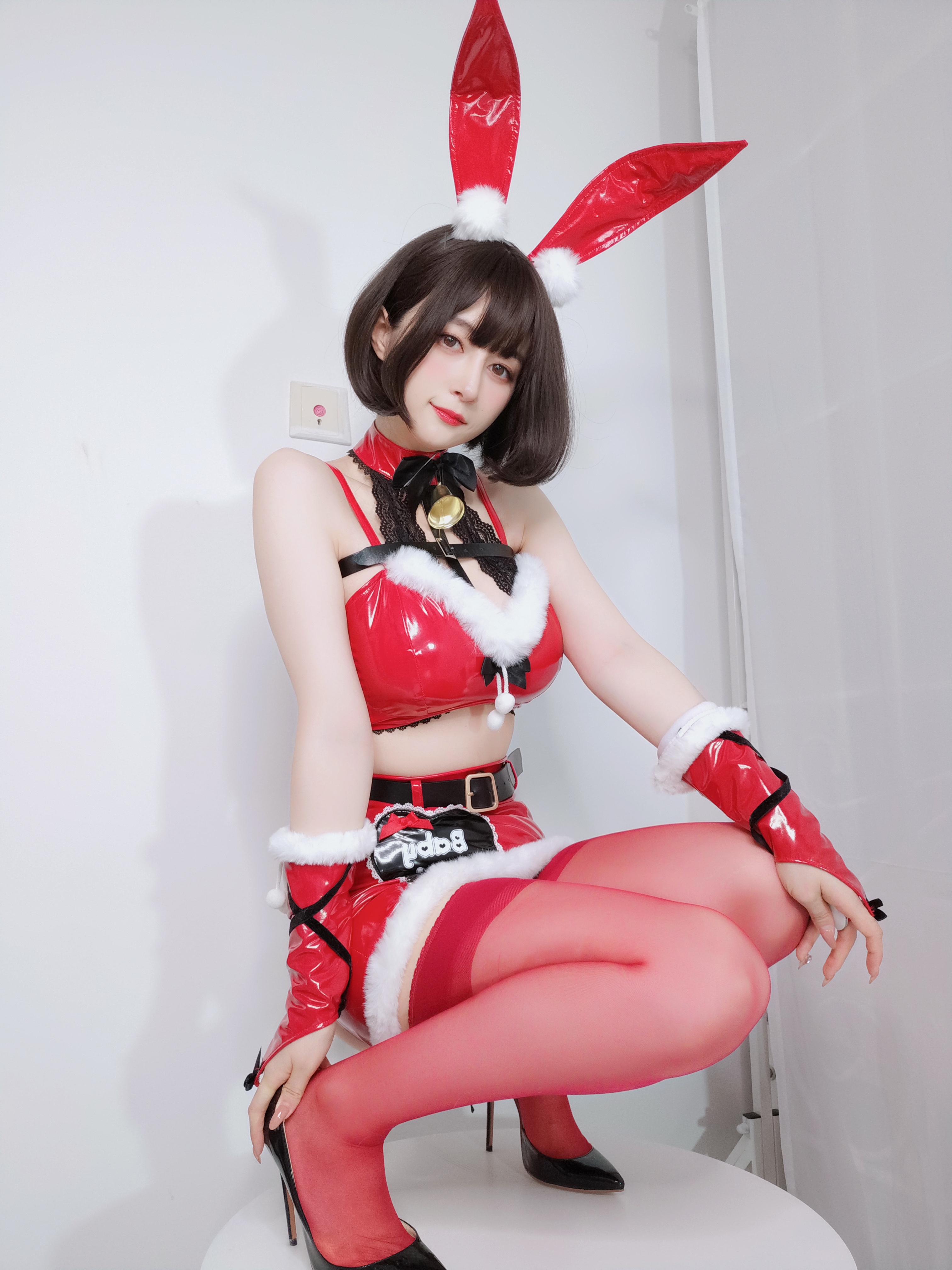 图片[47]-Coser小姐姐白银 NO.160 — Christmas Bunny [50P138M]-六色网