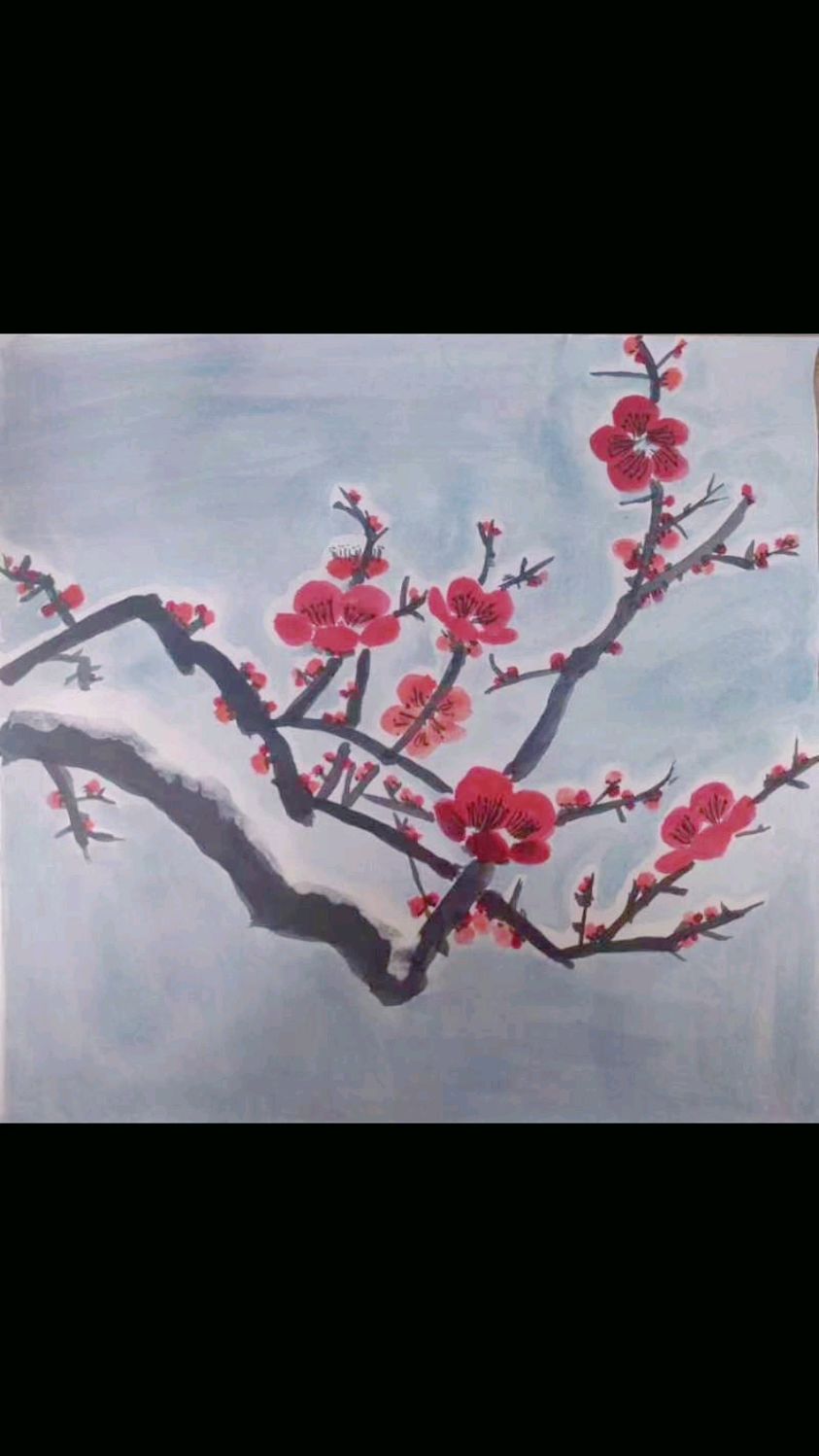 梅花飞雪,及象书画院学员习作分享。