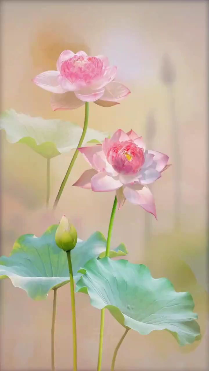 高清动态壁纸 荷花