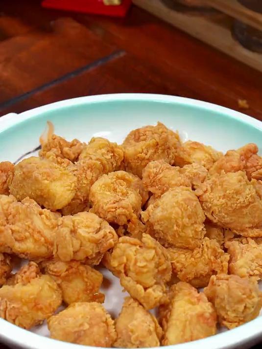 酥脆美味的干炸鸡米花