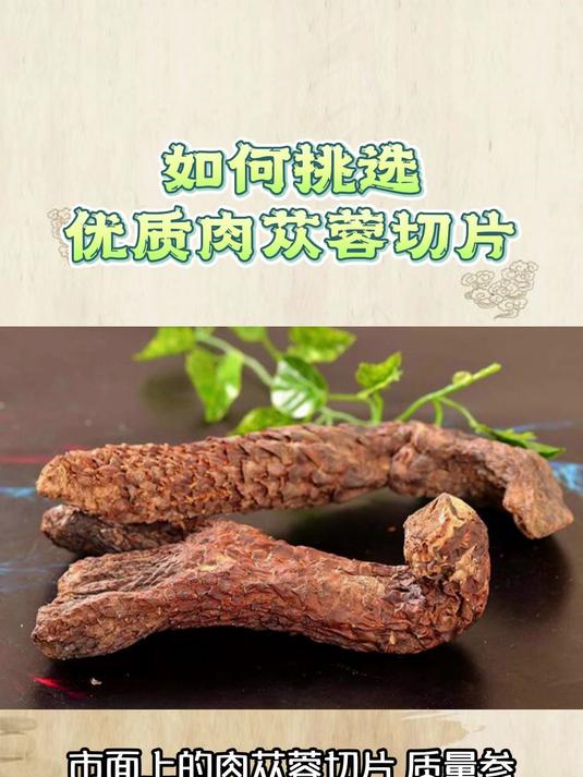 如何挑选优质肉苁蓉切片