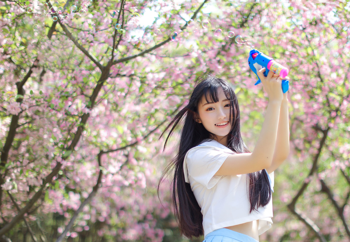 图片[2]-海棠花与JＫ-六色网
