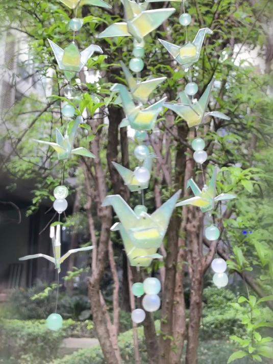 掐丝千纸鹤风铃制作属于你的春和景明