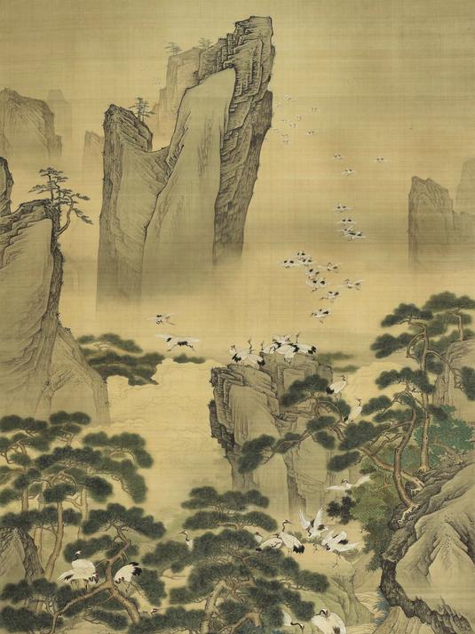锦衣卫指挥使画“100只鹤”,寓意百福齐臻福气来,专家估值上亿