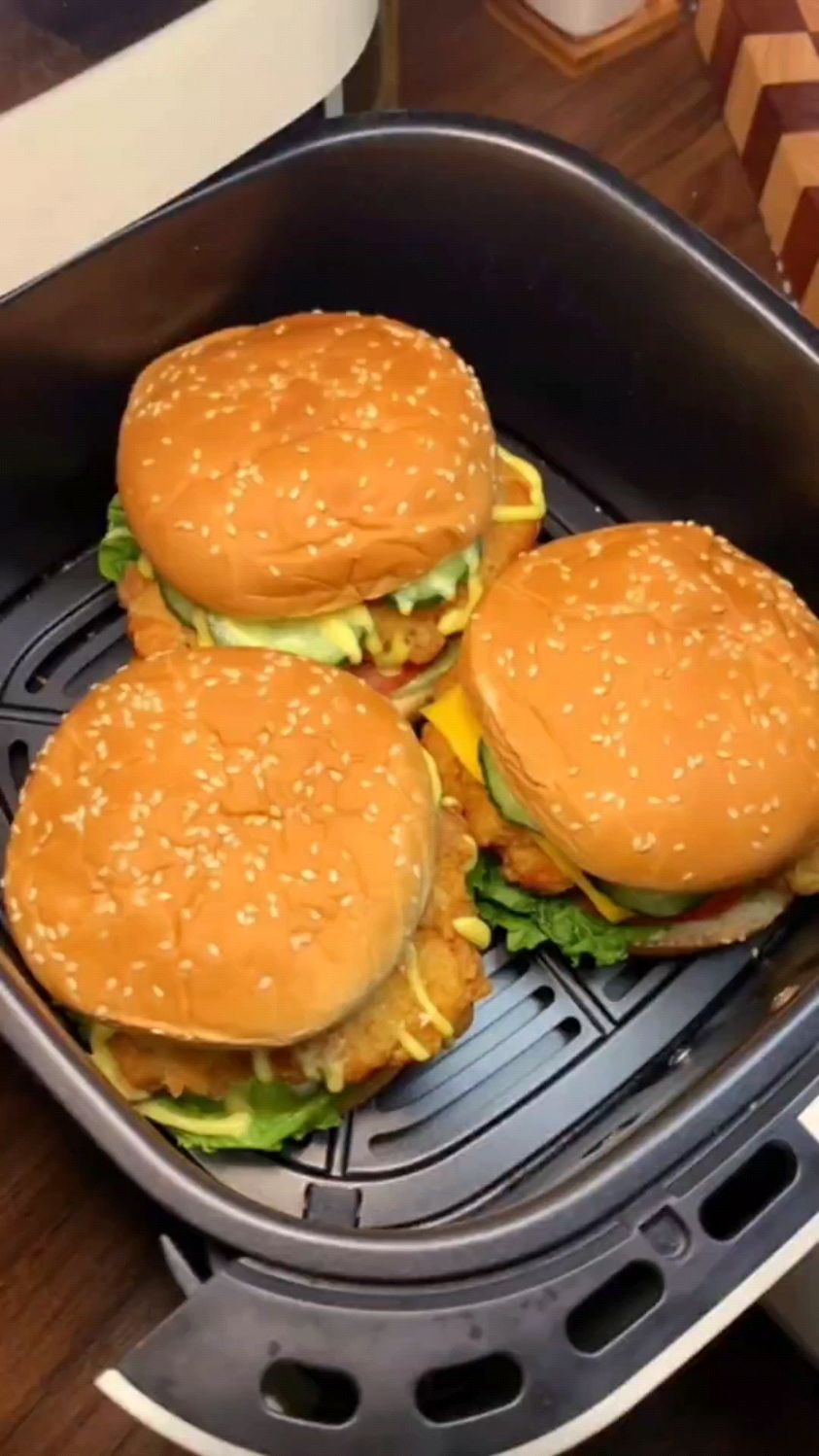 鸡腿汉堡这样做